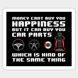 Happiness is Car Parts Sticker